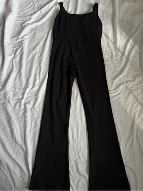 OFFLINE by Aerie The Hugger Bootcut Jumpsuit in True Black Women’s Large